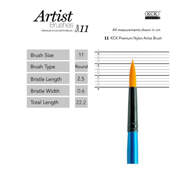 KCK Nylon Water Color Brush Round 568R #11
