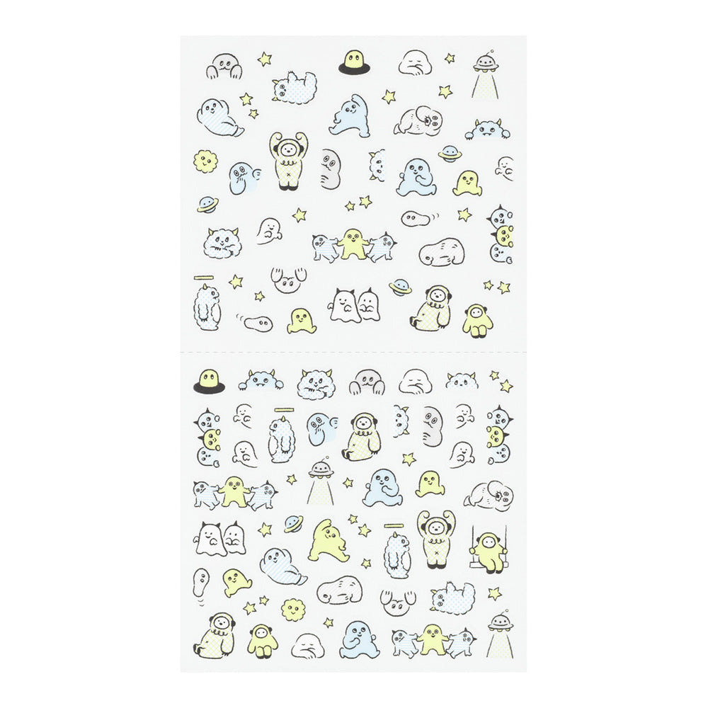 MIDORI Sticker 2738 Lined Monster
