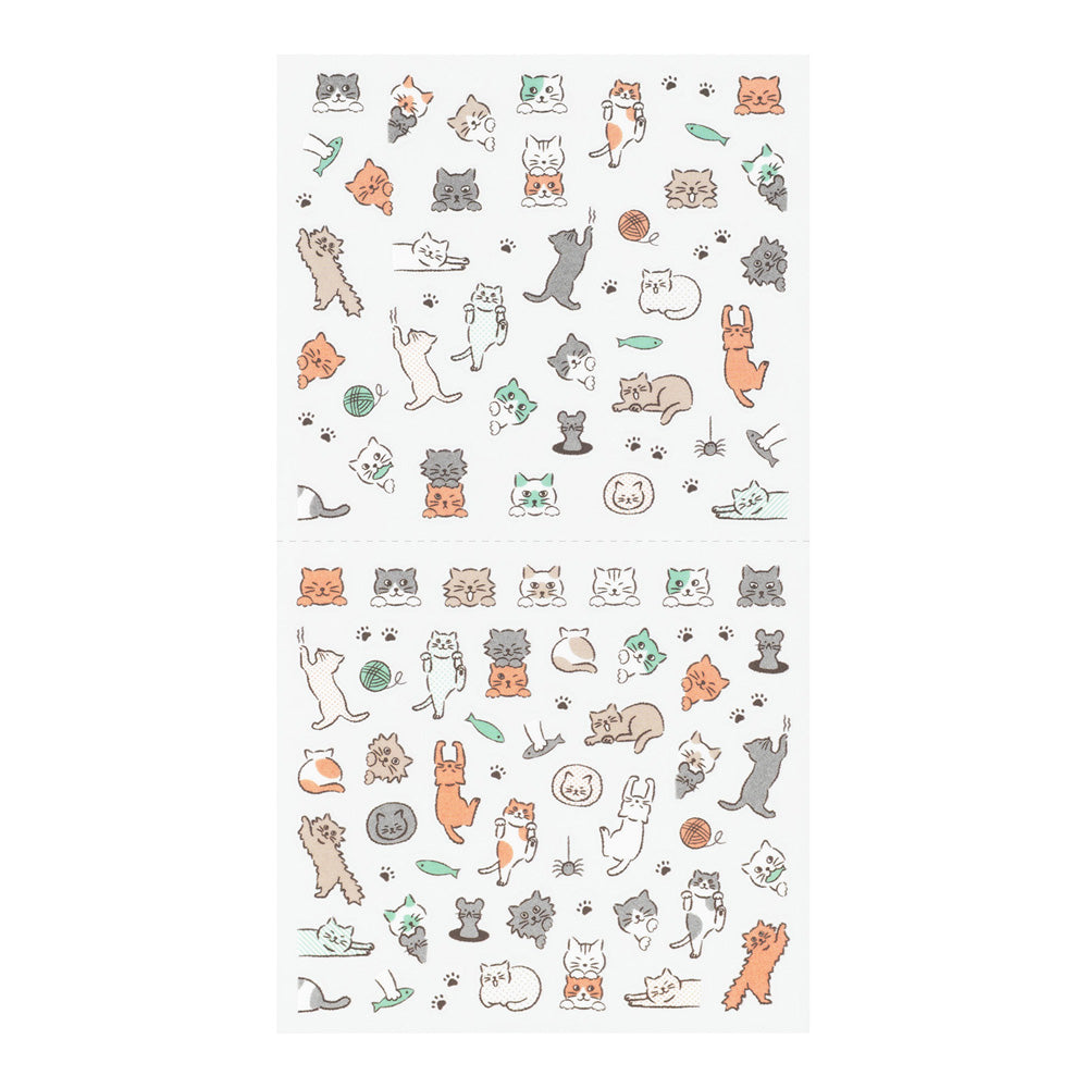 MIDORI Sticker 2739 Lined Cat