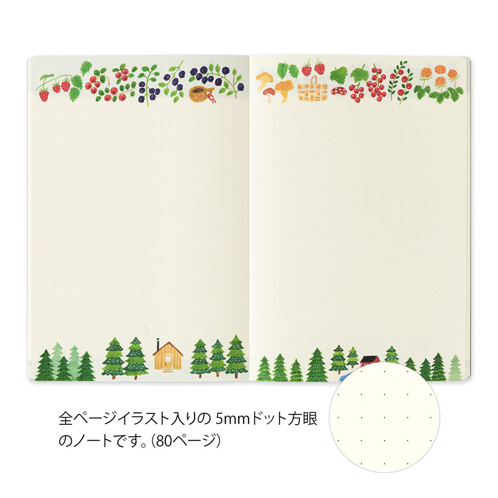 MIDORI Yuru Log Notebook B6 Scandinavia A