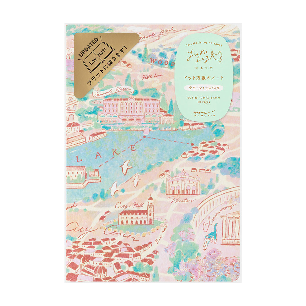 MIDORI Yuru Log Notebook B6 Travel & Hotel A