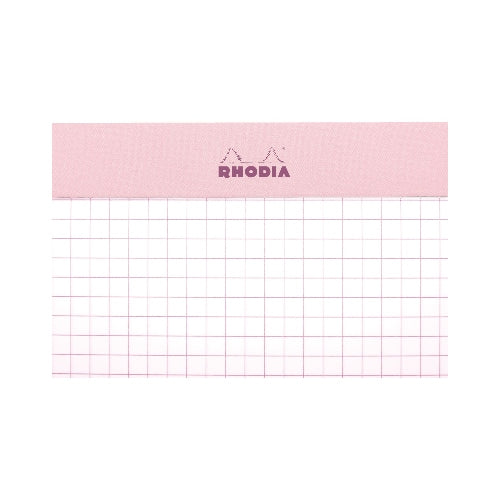 RHODIA Colors Matched Ruling Head Stapled Pad No.16 A5 14.8x21cm 5x5 Sq Pink