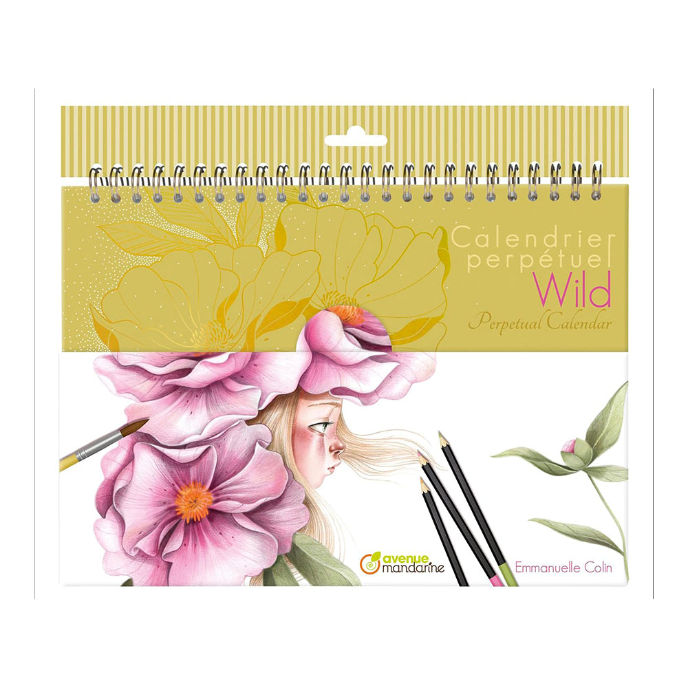 MYMANDARINE Coloriage Perpetual Calendar Wild