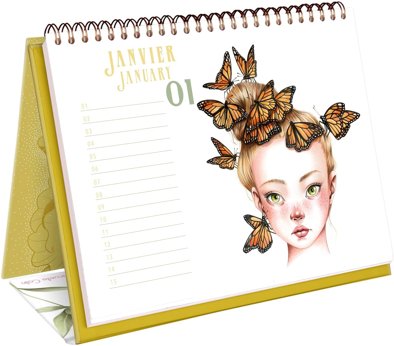 MYMANDARINE Coloriage Perpetual Calendar Wild