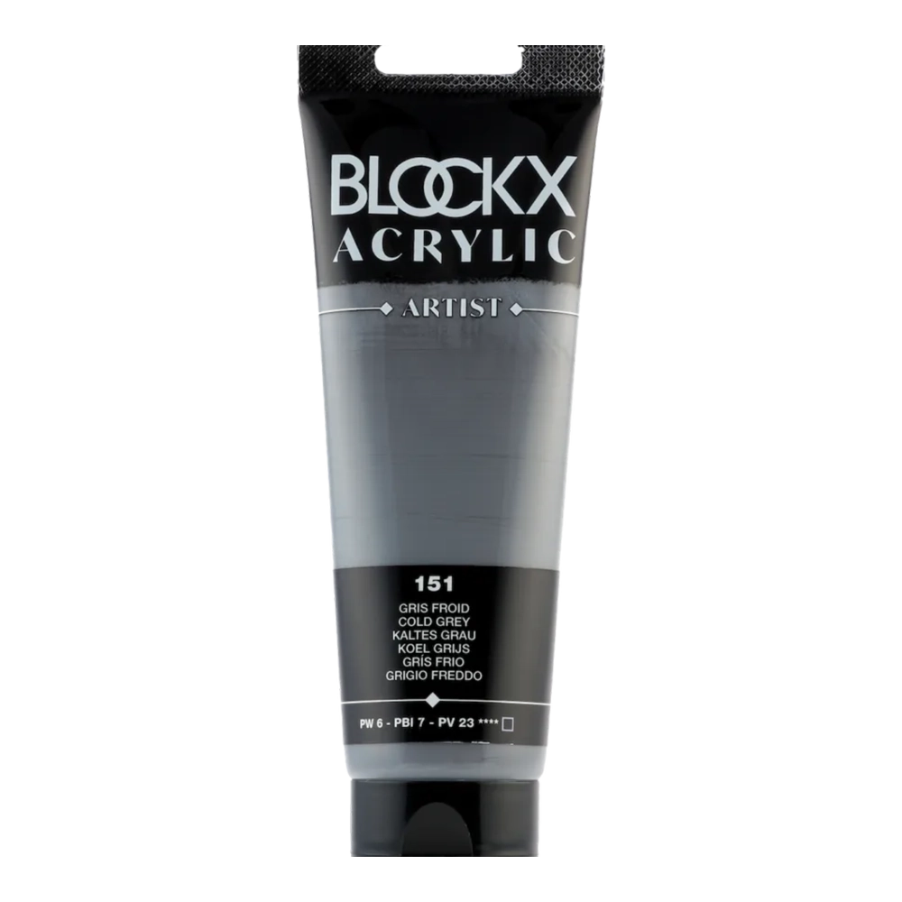 BLOCKX Artist Acrylic 120ml Cold Grey (151)