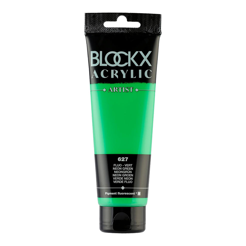BLOCKX Artist Acrylic 120ml Neon Green (627)
