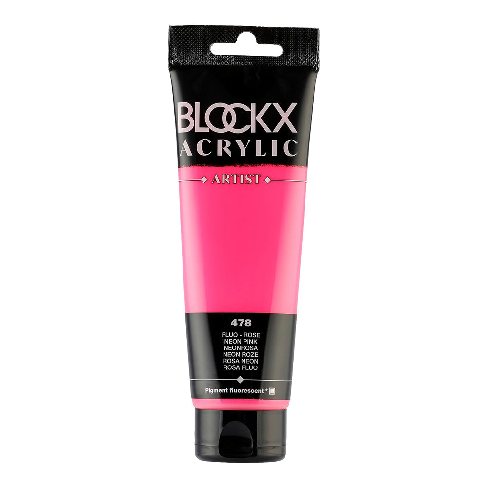 BLOCKX Artist Acrylic 120ml Neon Pink (478)