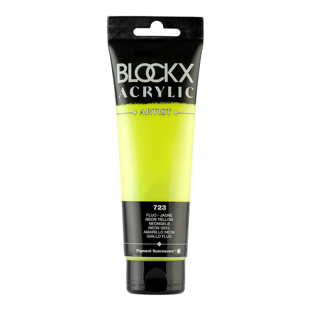 BLOCKX Artist Acrylic 120ml Neon Yellow (723)