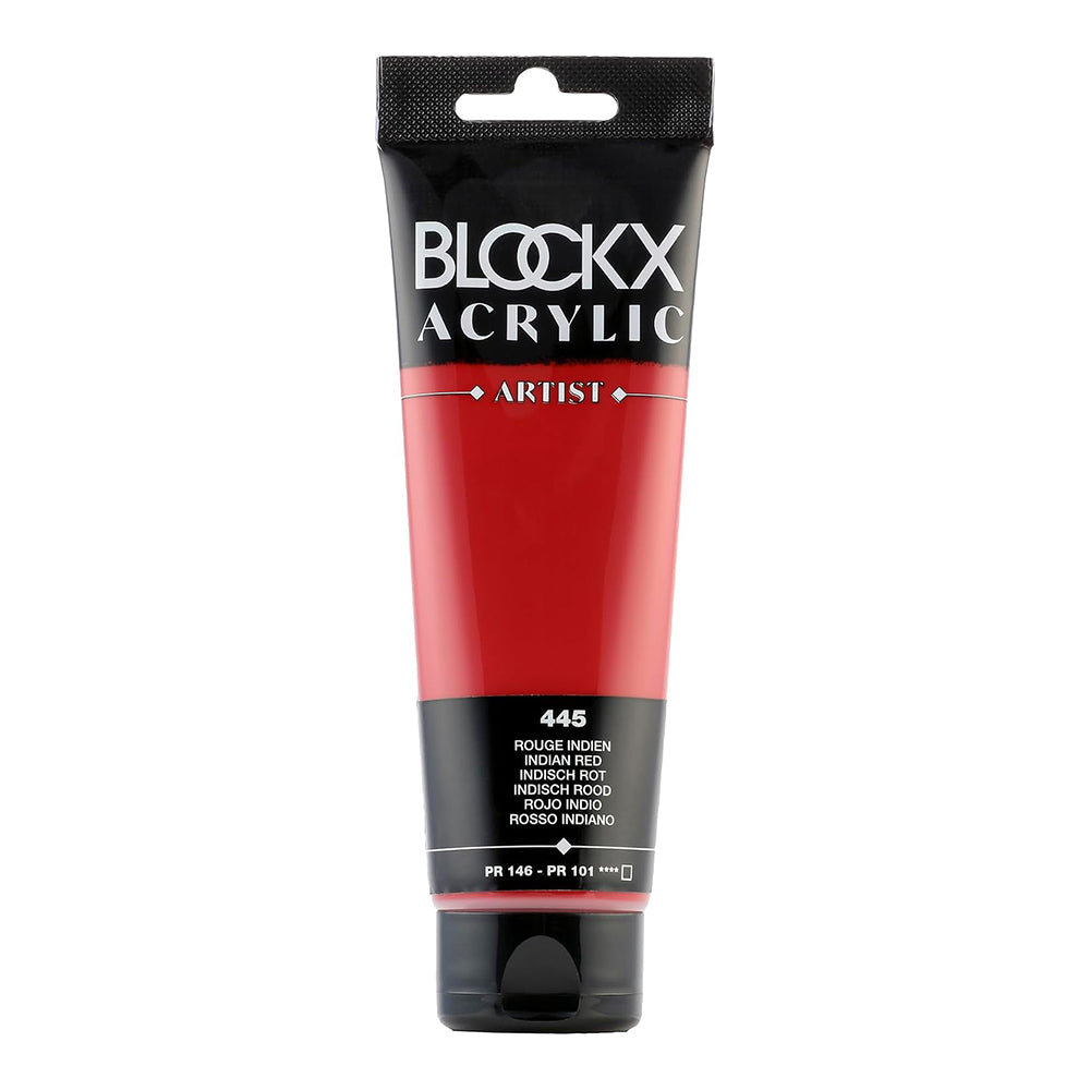 BLOCKX Artist Acrylic 120ml Indian Red (445)