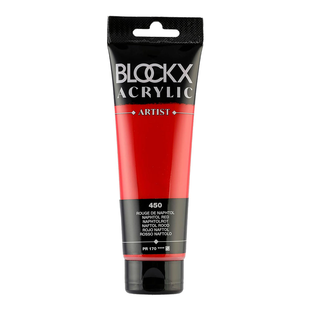 BLOCKX Artist Acrylic 120ml Naphtol Red (450)