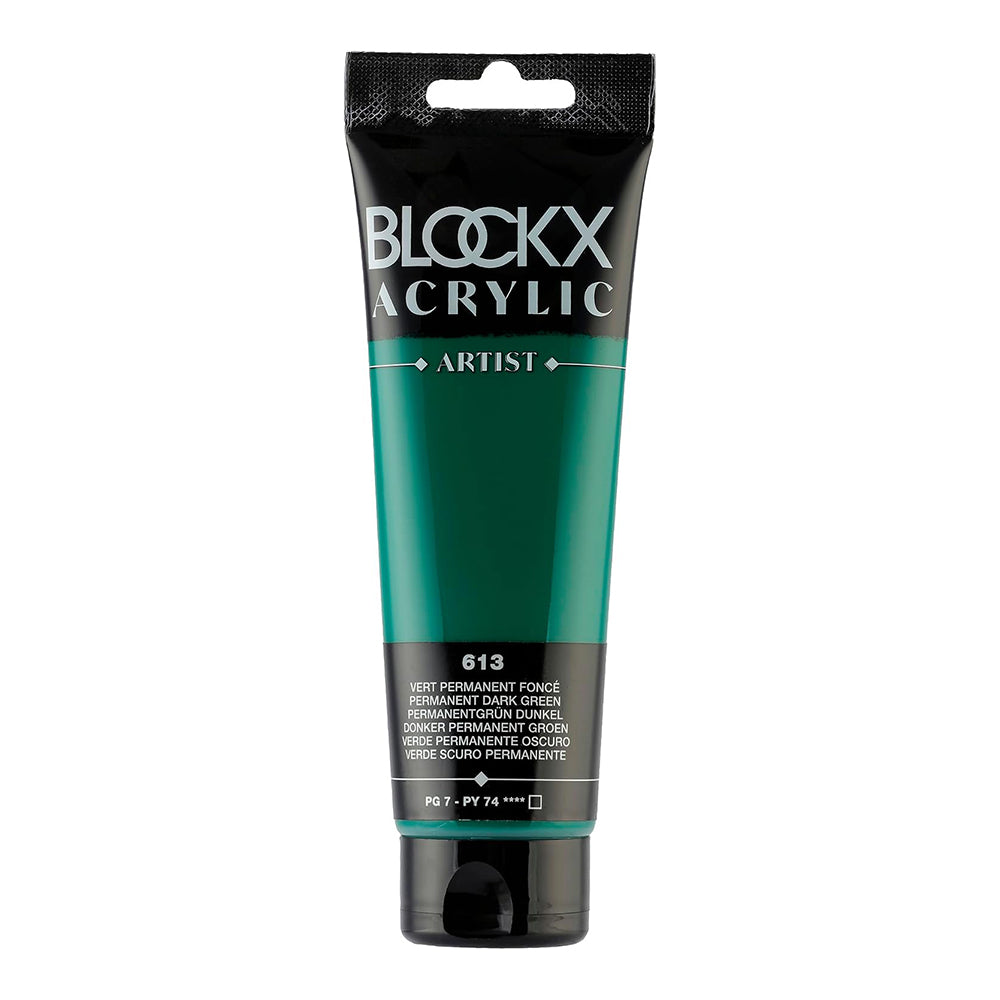 BLOCKX Artist Acrylic 120ml Permanent Dark Green (613)