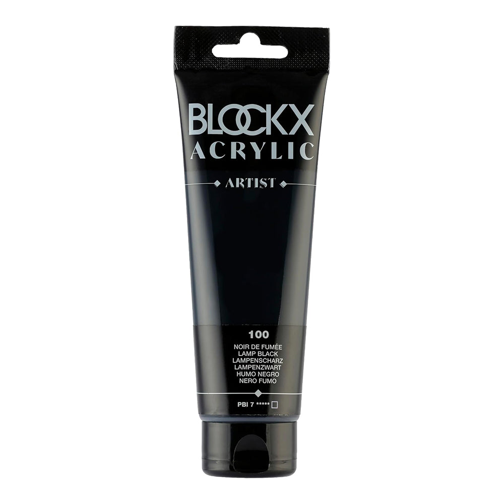 BLOCKX Artist Acrylic 120ml Smoke Black (100)