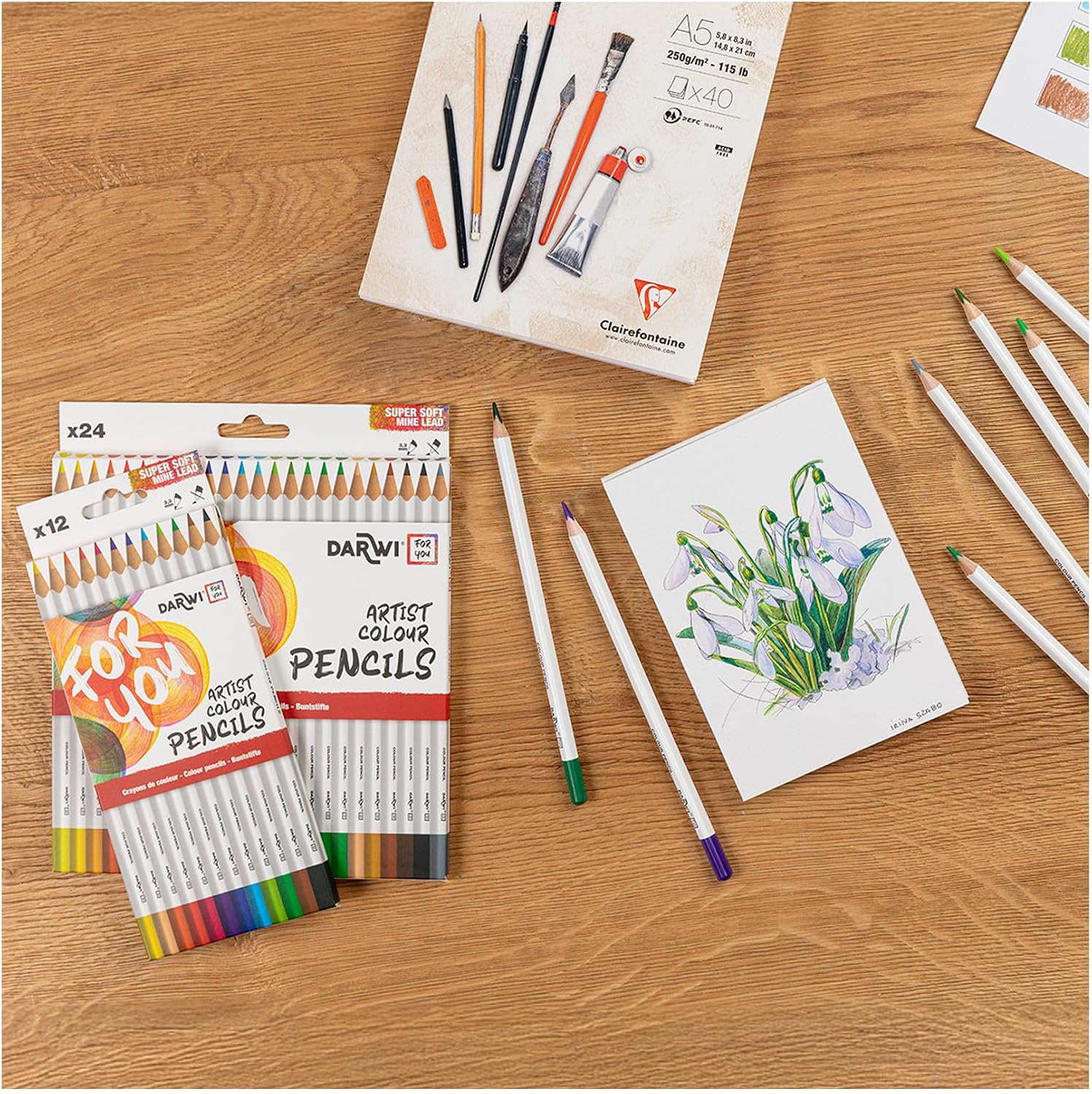 DARWI FOR YOU Artist Colour Pencils Set of 24