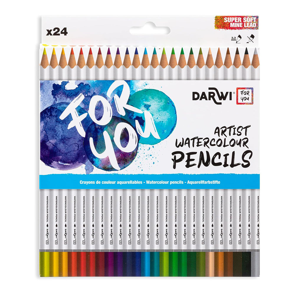 DARWI FOR YOU Watercolour Pencils Set of 24