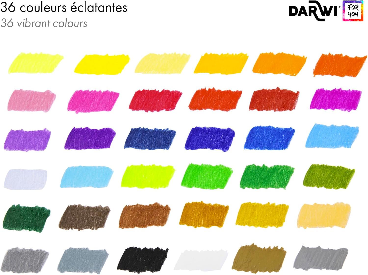 DARWI FOR YOU Artist Colour Pencils Set of 36