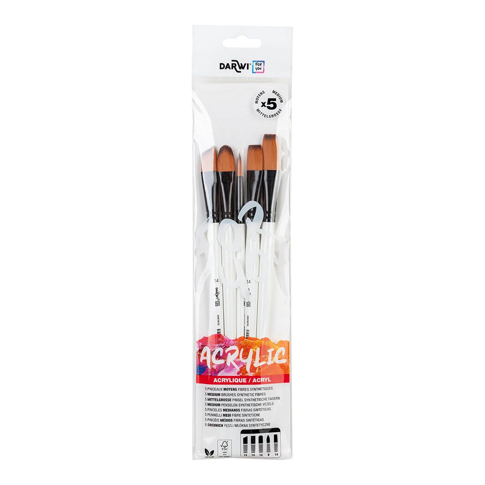 DARWI FOR YOU Set of 5 Brushes Medium Set 3