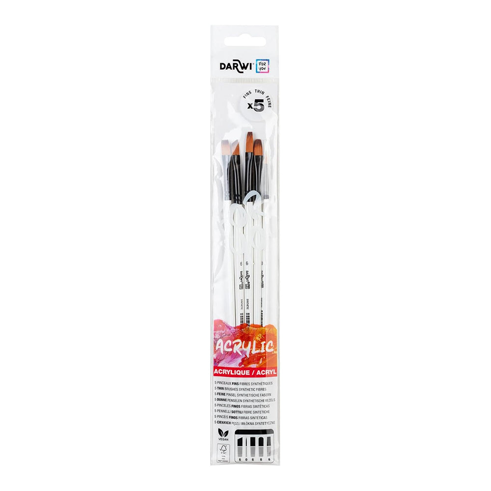 DARWI FOR YOU Set of 5 Brushes Thin Set 2