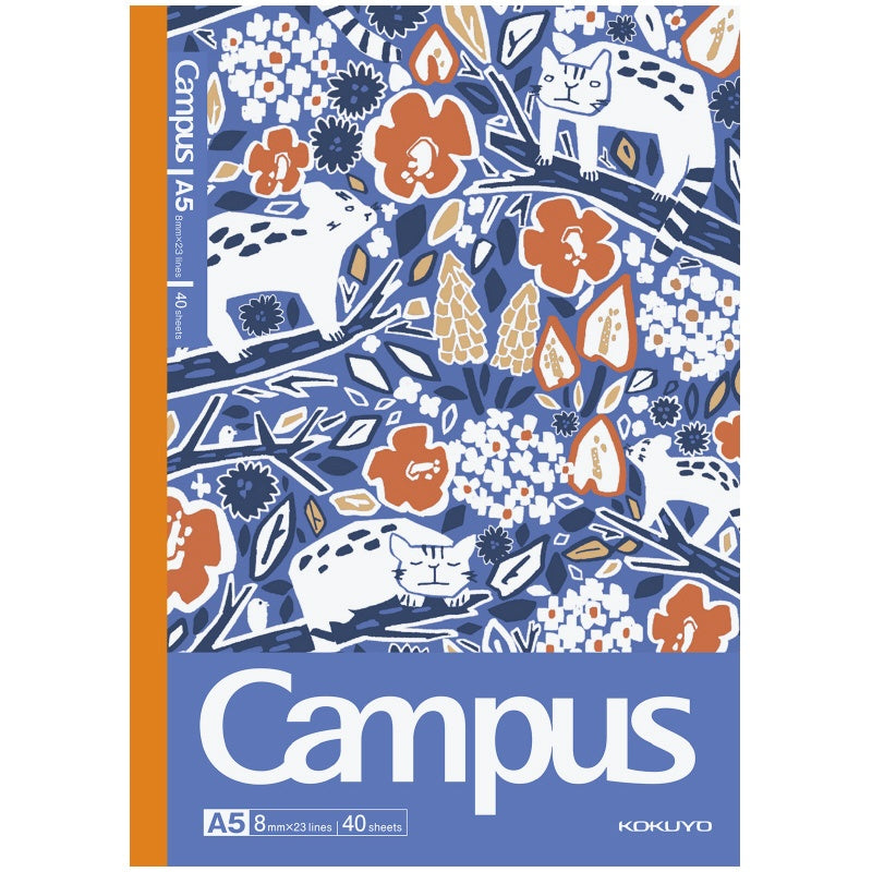 KOKUYO Campus AC Illustrator Notebook A5 40P Walking With Animals