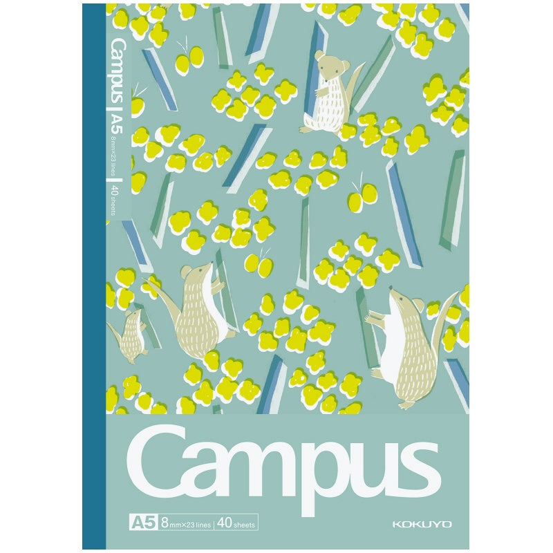 KOKUYO Campus AC Illustrator Notebook A5 40P Walking With Animals