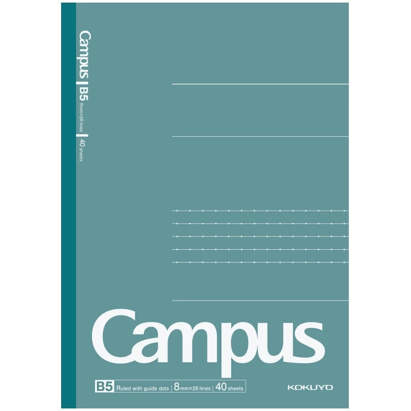 KOKUYO Campus AC Notebook B5 40P Turquoise Green