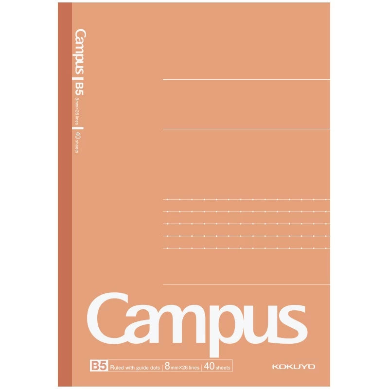 KOKUYO Campus AC Notebook B5 40P Salmon Pink