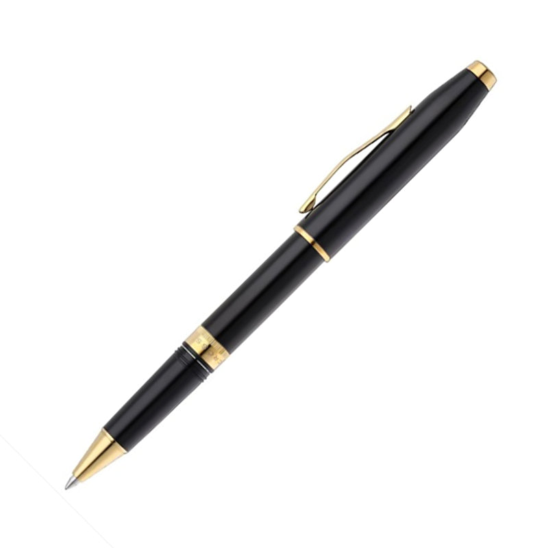 CROSS Foundry Glossy Black Lacquer with PVD Gold Appointments Rollerball Pen