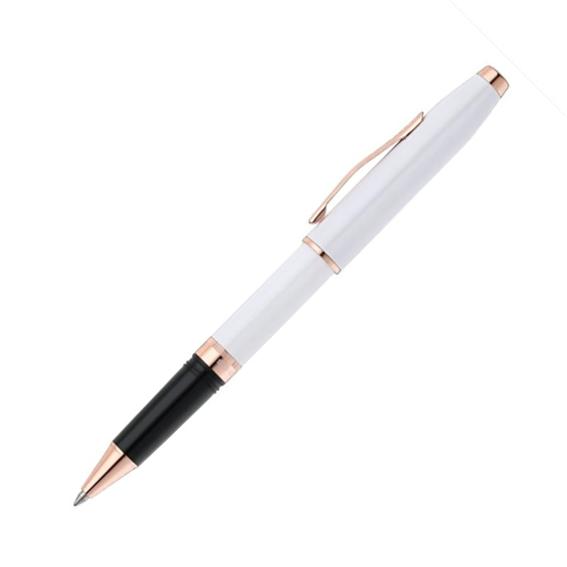 CROSS Foundry Pearl White Lacquer with Rose Gold Appointments Rollerball Pen