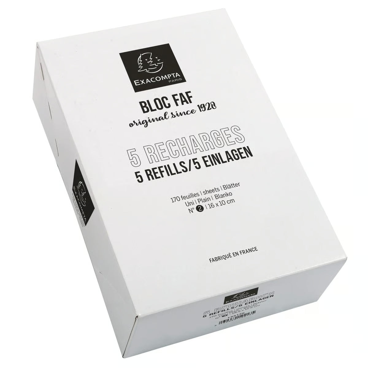 EXACOMPTA FAF Desk Pad Refill 170sh No.2 16x10cm / Plain / Box of 5