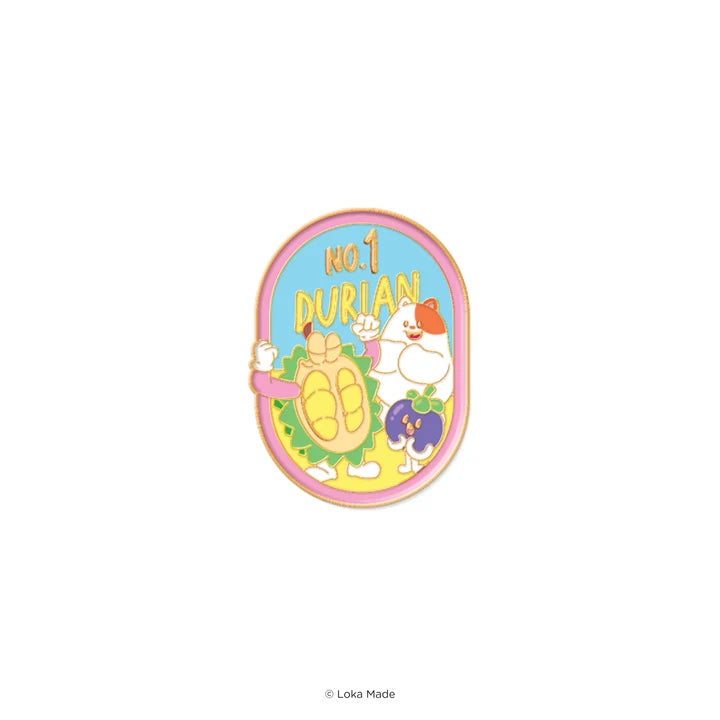 LOKAMADE Rentak Malaysia Enamel Pin ENA-RM-01: Durian