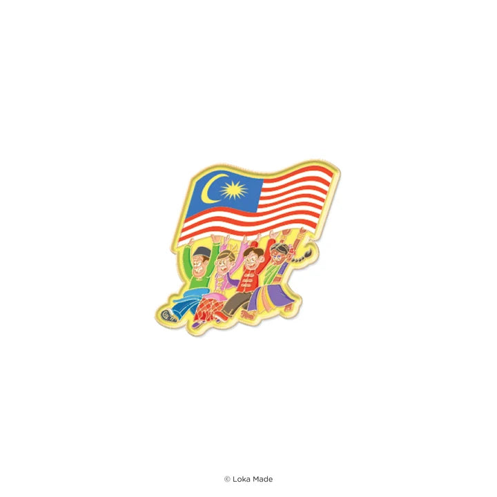 LOKAMADE Rentak Malaysia Enamel Pin ENA-RM-02: Jalur Gemilang