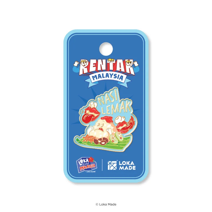 LOKAMADE Rentak Malaysia Enamel Pin ENA-RM-03: Nasi Lemak