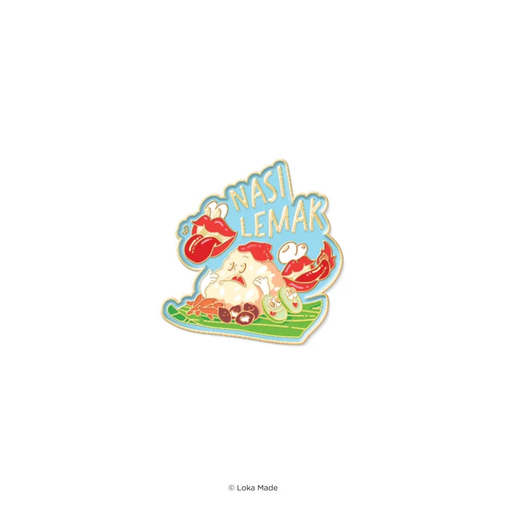 LOKAMADE Rentak Malaysia Enamel Pin ENA-RM-03: Nasi Lemak