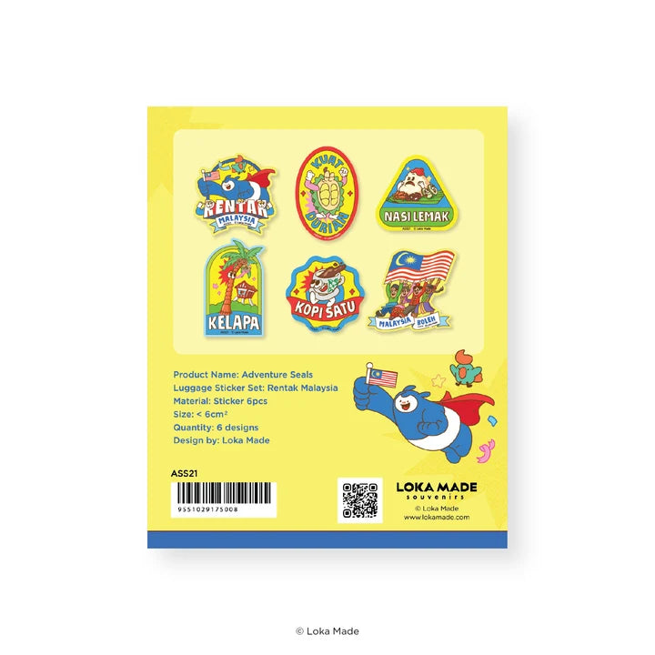 LOKAMADE Waterproof Sticker ASS21: Rentak Malaysia