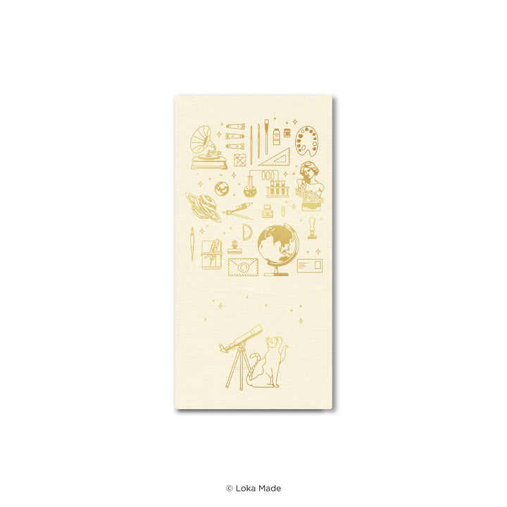 LOKAMADE Bookshop Adventures Stamp Book NB-SB03: Golden White