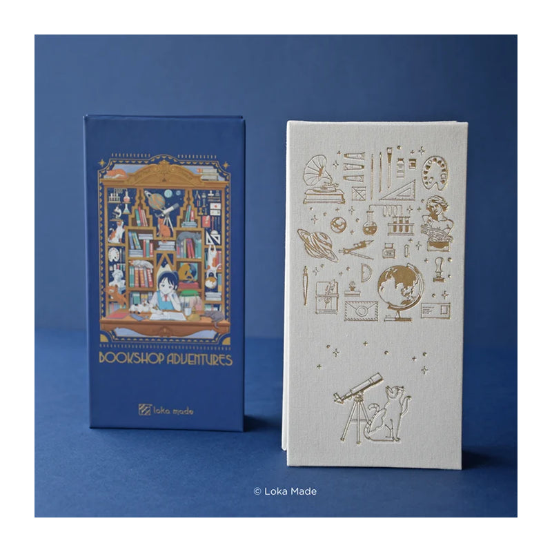 LOKAMADE Bookshop Adventures Stamp Book NB-SB03: Golden White