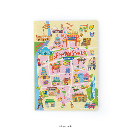 LOKAMADE Doodle Land Notebok NB-DL-410: Selamat Datang Petaling Street