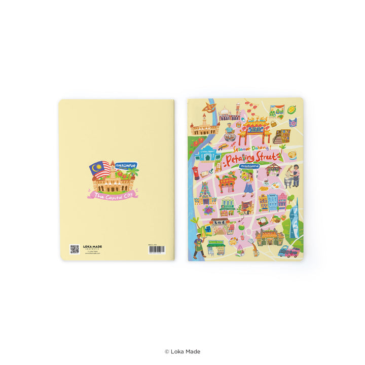 LOKAMADE Doodle Land Notebok NB-DL-410: Selamat Datang Petaling Street