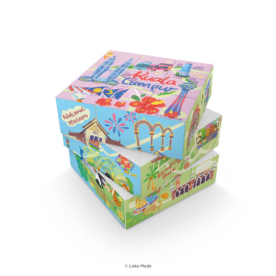 LOKAMADE Doodle Land Magic Cube MCU-DL-004: Jalan-Jalan Kuala Lumpur