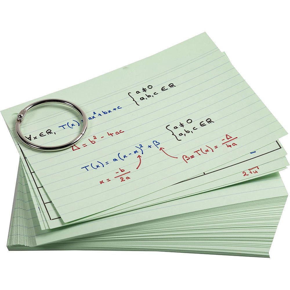 EXACOMPTA Revision Flashcards 50s A6 / Green