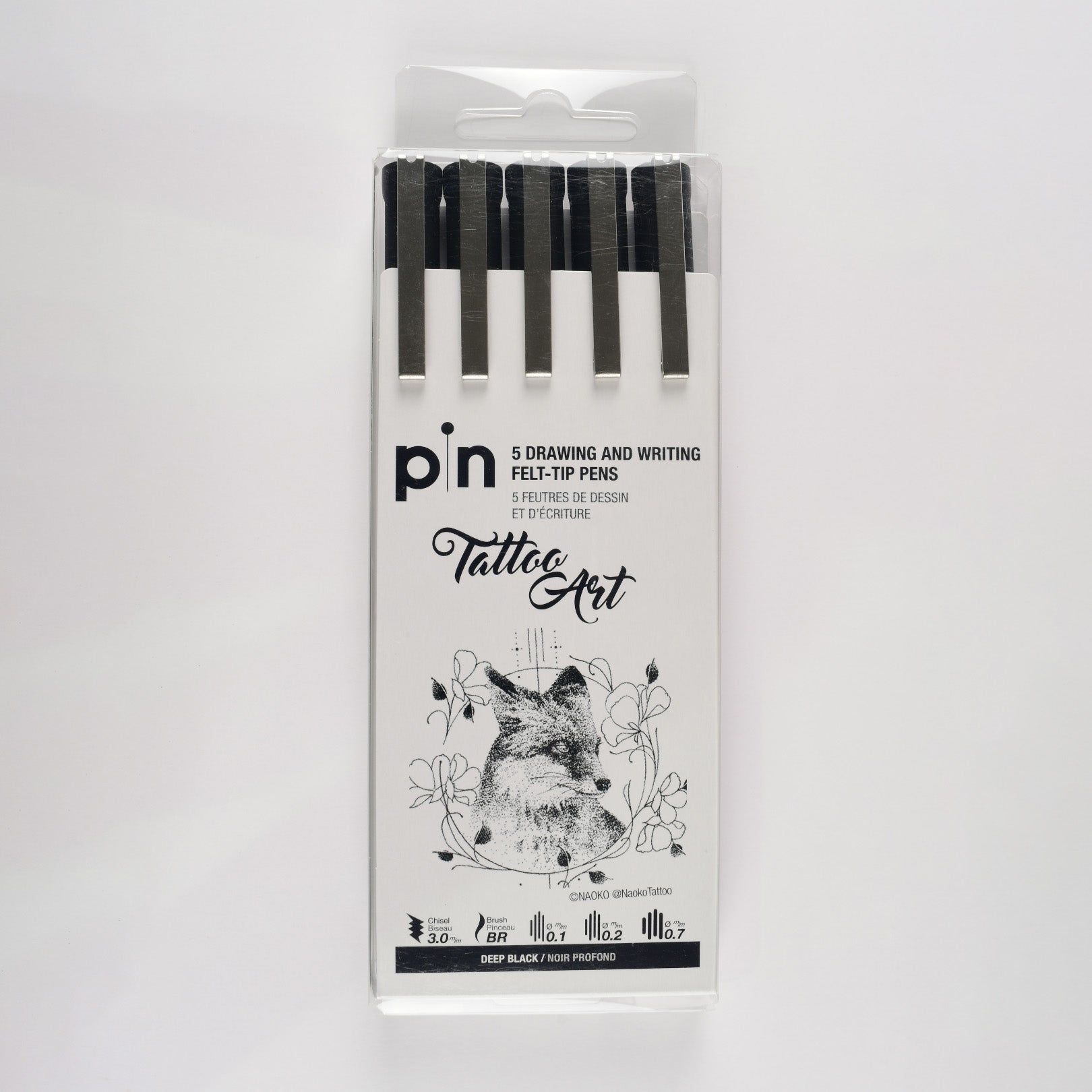 UNI pin Fine Line Set of 5 Lettering