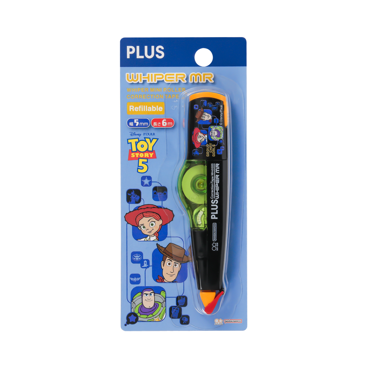 PLUS MR Correction Tape x Toy Story 5mmx6M Black