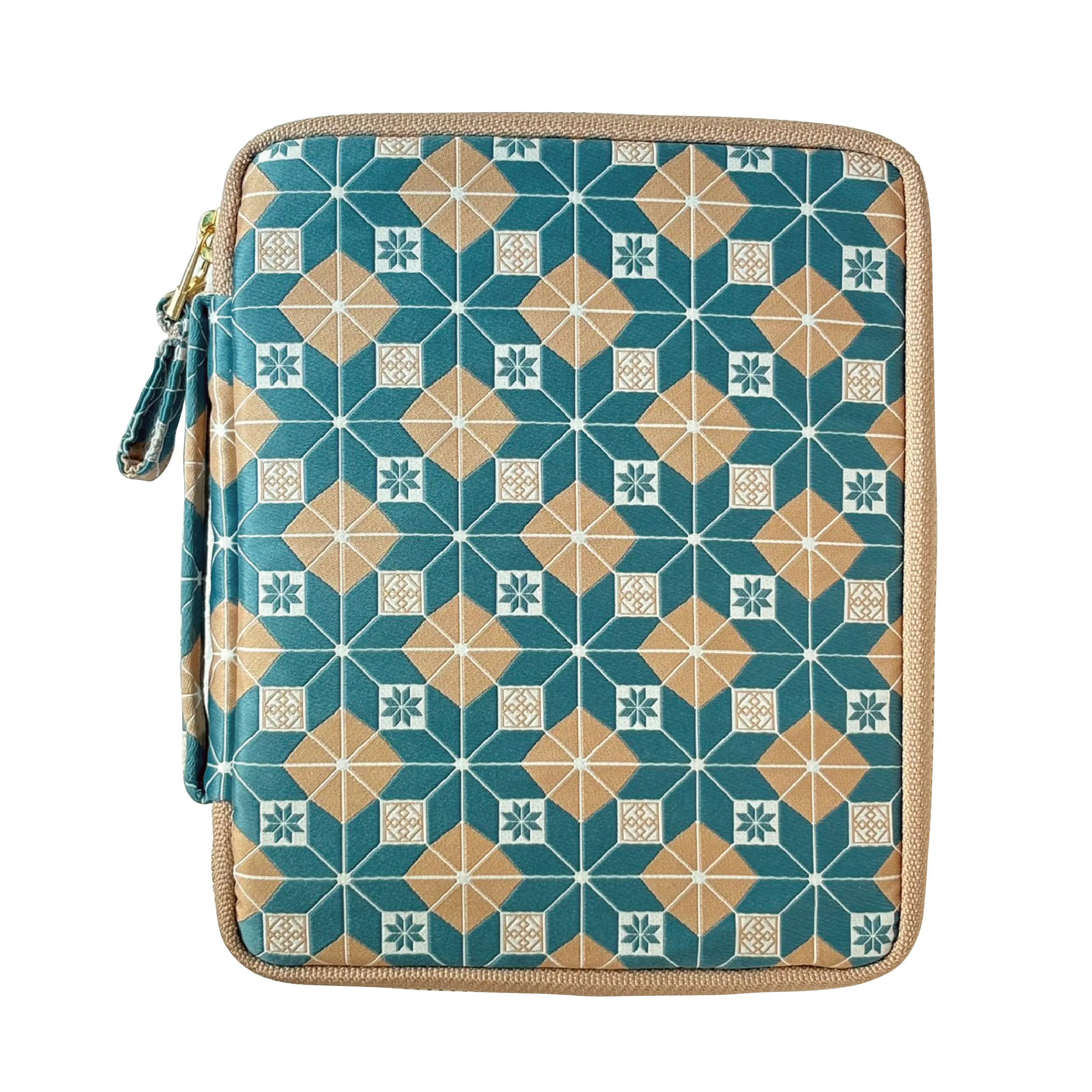KYOKU HAKU Zippered Pen Case 10 Slots Siraya Khaki