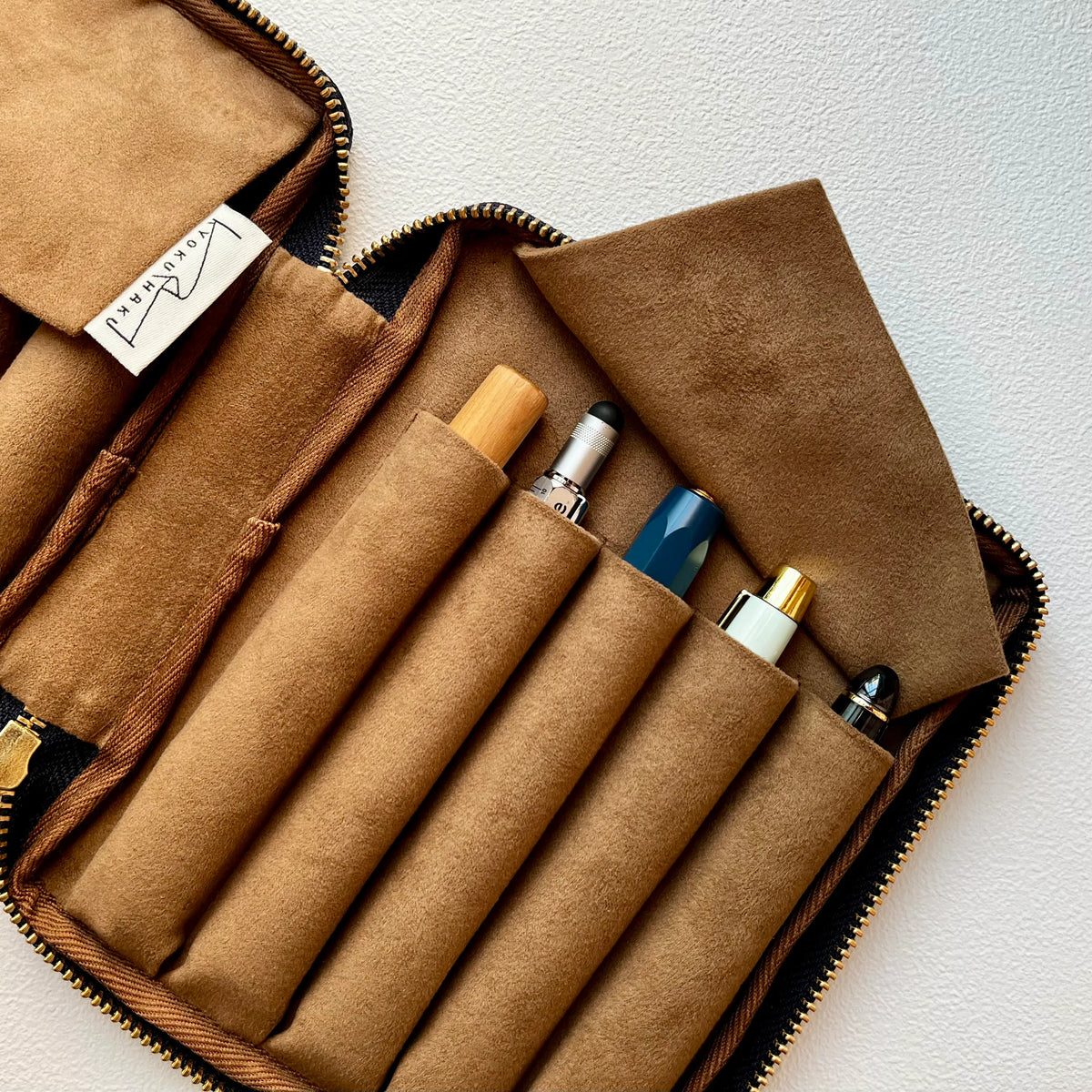 KYOKU HAKU Zippered Pen Case 10 Slots Cabinet Of Curiosities