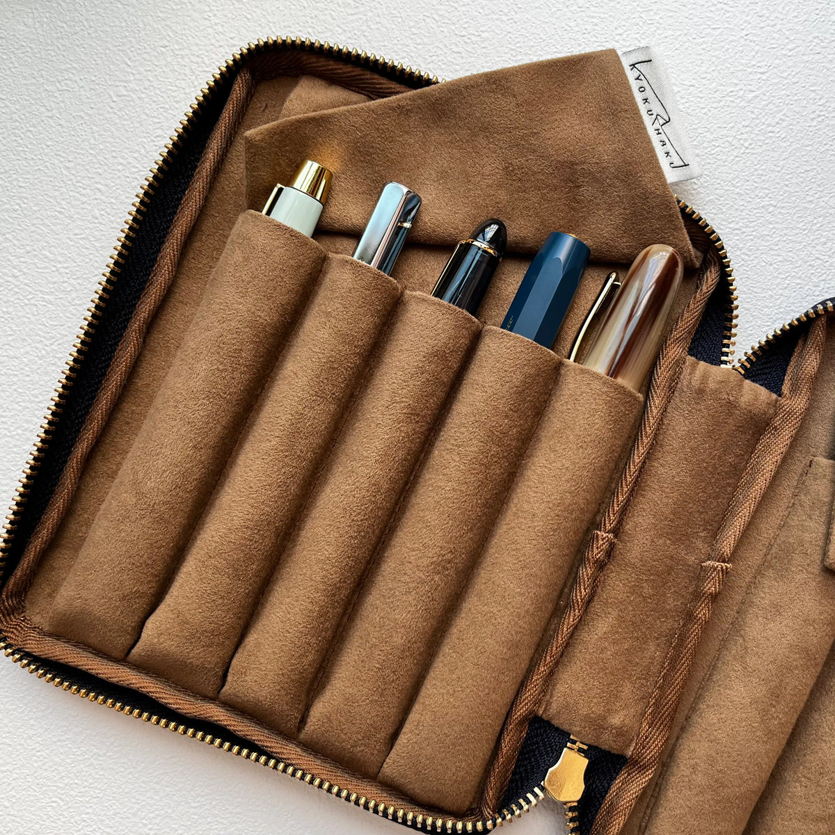KYOKU HAKU Zippered Pen Case 10 Slots Cabinet Of Curiosities