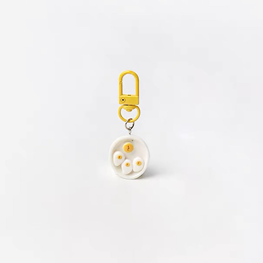 JIPPURI Keychain Breakfast Plate Egg