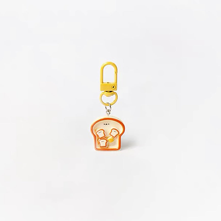 JIPPURI Keychain Breakfast Plate Toast