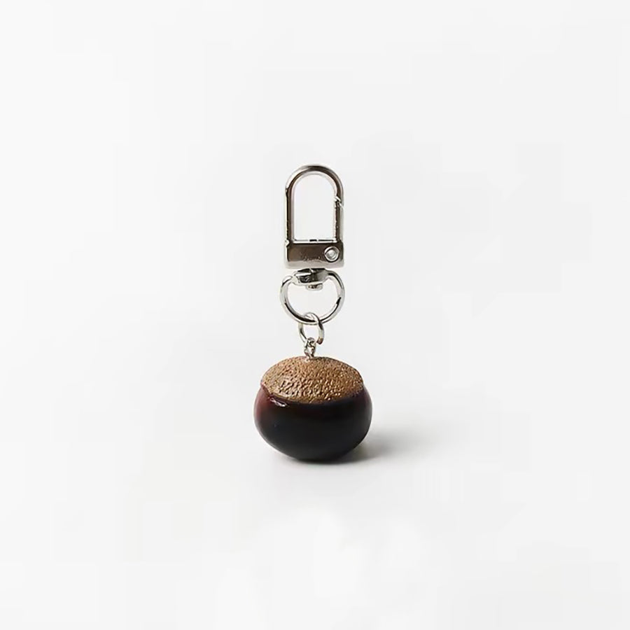JIPPURI Keychain Nuts Chestnut