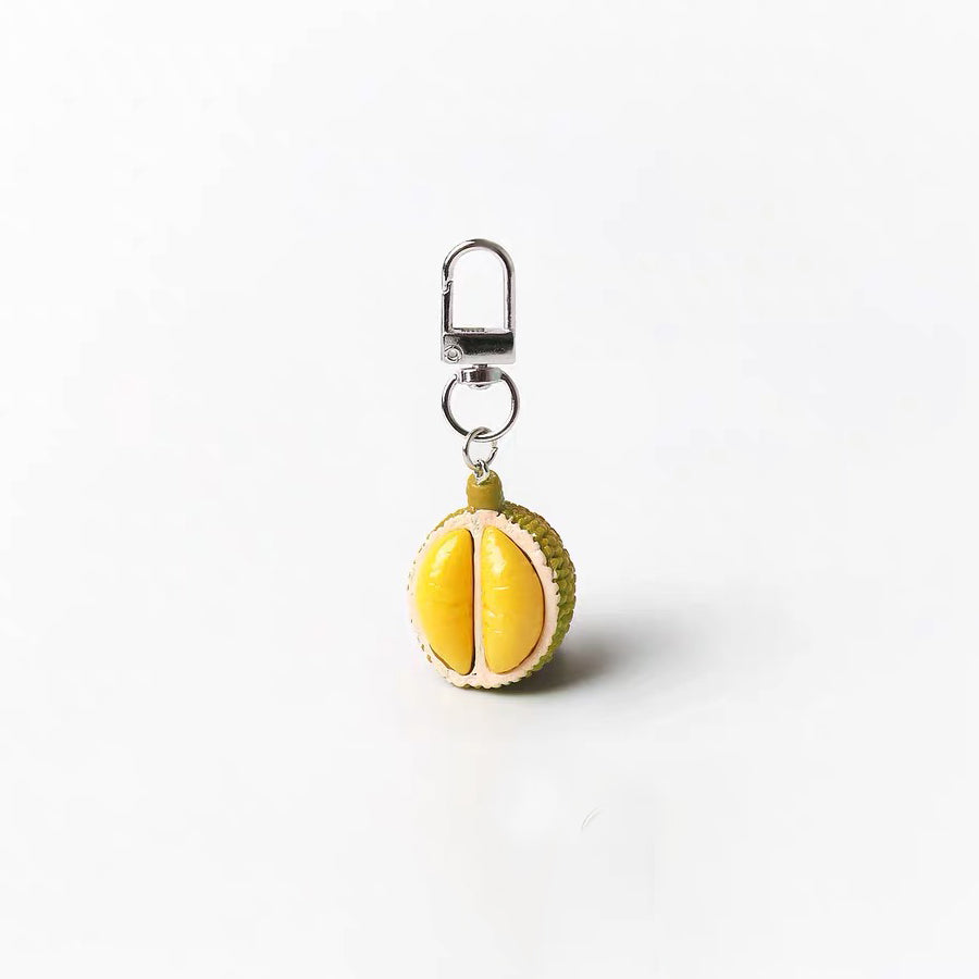 JIPPURI Keychain Fruit Market Half Open Durian
