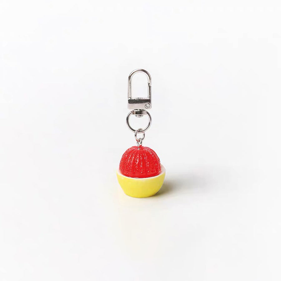 JIPPURI Keychain Fruit Market Red Grapefruit