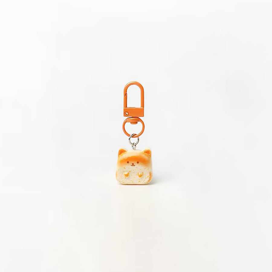 JIPPURI Keychain Cute Buns Puppy Toast